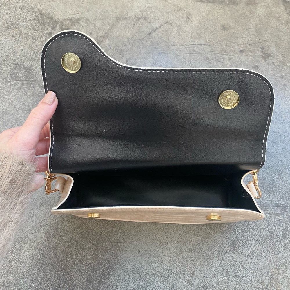 Ivory Faux Leather Bag - Picture 3 of 4